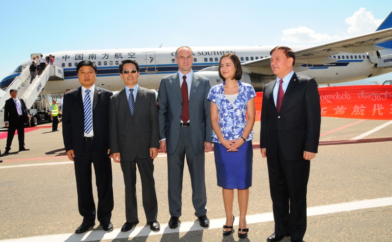 Airline Company China Southern Airlines conducted the first direct Tbilisi-ჩrümqi flight