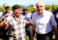 The Prime Minister of Georgia attends starting of vintage in Kakheti