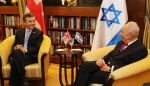 Prime Minister of Georgia Bidzina Ivanishvili and President of Israel Shimon Peres