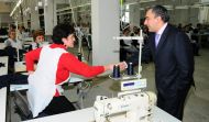 the Prime Minister of Georgia, Nika Gilauri, met with the workers of clothes factory Miller and the Company