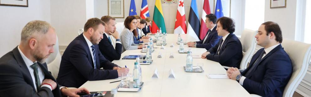 Georgian Prime Minister Irakli Kobakhidze meets Foreign Ministers of Latvia, Estonia, Iceland, and Lithuania