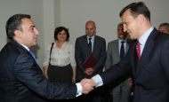 Georgian Prime Minister Nika Gilauri met the Minister of Foreign Affairs of Poland Radoslav Sikorsky
